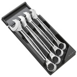 Facom MOD440 Series 4-Piece Spanner Set, 27 in, 29 in, 30 in, 32 in, Foam