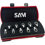 SAM DEC0 Series 11-Piece Spanner Set, 8 - 10 - 11 - 12 - 13 - 14 - 15 - 16 - 17 - 18 - 19, Chrome Vanadium Steel
