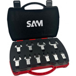 SAM DFC Series 10-Piece Spanner Set, 1/2 - 9/16 - 5/8 - 11/16 - 3/4 - 13/16 - 7/8 - 15/16 - 1 - 11/4, Chrome Vanadium