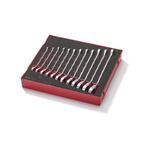 Teng Tools 12-Piece Spanner Set, 8 mm, 9 mm, 10 mm, 11 mm, 12 mm, 13 mm, 14 mm, 15 mm, 16 mm, 17 mm, 18 mm, 19 mm