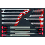 Teng Tools 32-Piece Spanner Set, 8 mm, 9 mm, 10 mm, 11 mm, 12 mm, 13 mm, 14 mm, 15 mm, 16 mm, 17 mm, 18 mm, 19 mm, 20