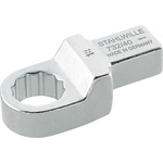 STAHLWILLE 732/40 Series Round Insertion Ring Spanner, 30.5 mm, 14 x 18mm Insert, Chrome Plated Finish