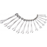 SAM 50N Series 15-Piece Combination Spanner Set, 7 mm, 8 mm, 10 mm, 11 mm, 12 mm, 13 mm, 14 mm, 16 mm, 17 mm, 18 mm, 19