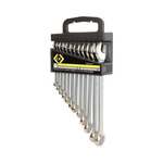 CK T4343M Series 12-Piece Combination Spanner Set, 8, 9, 10, 11, 12, 13, 14, 15, 17, 19, 21, 22, Chrome Vandium Steel