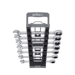 Wiha Tools 30390 Series 7-Piece Ring Spanner Set, 9, 10, 11, 12, 13, 14, 15, Chrome Vanadium Steel