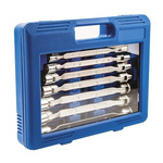 RS PRO 10-Piece Box Wrench Set, 8 → 27 mm, Chrome Vanadium Steel