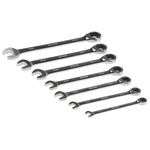 RS PRO 7-Piece Spanner Set, 8 → 18 mm, Chrome Vanadium Steel