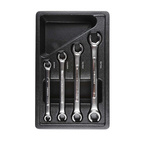 RS PRO 4-Piece Spanner Set, 11 x 12 mm, 13 x 14 mm, 15 x 1 mm, 9 x 10 mm, Chrome Vanadium Steel