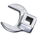 STAHLWILLE 540 Series Crow Foot Spanner Head, 9 mm, 1/4in Insert, Chrome Finish