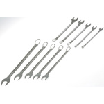 STAHLWILLE 10-Piece Spanner Set, 8 → 19 mm, Alloy Steel