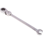 RS PRO Combination Ratchet Spanner, 8mm, Metric, Double Ended, 136 mm Overall