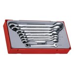 Teng Tools 8-Piece Spanner Set, 8 → 19 mm, Chrome Vanadium