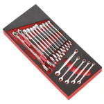 Facom MODM.440 Series 17-Piece Combination Spanner Set, 6 → 24 mm