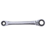 Facom Ratchet Spanner, 8 x 10mm, Metric, Double Ended, 150 mm Overall