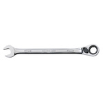 Bahco Ratchet Spanner, Imperial, Double Ended, 165 mm Overall