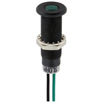 Sloan Green Panel LED, Lead Wires Termination, 5 → 28 V, 8.2 x 7.6mm Mounting Hole Size, IP68