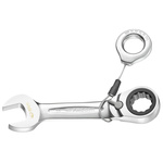 Facom Combination Ratchet Spanner, 7mm, Metric, Height Safe, Double Ended, 90 mm Overall
