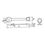 SAM Combination Spanner, 18mm, Metric, Height Safe, Double Ended, 213 mm Overall