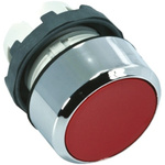 ABB Round Red Push Button Head - Momentary Modular Series, 22mm Cutout, Round