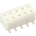 Hirose, A3 2mm Pitch 10 Way 2 Row Straight PCB Socket, Surface Mount, Solder Termination