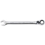 Bahco Ratchet Spanner, Imperial, Double Ended, 208 mm Overall