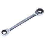 Facom Ratchet Ring Spanner, 8mm, Metric, Double Ended, 128 mm Overall