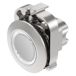 EAO Series 45 Momentary Clear LED Actuator, IP20, IP40, IP66, IP67, IP69K, 30.5 (Dia.)mm, Panel Mount, 500V ac/dc