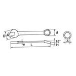 SAM Combination Spanner, 9mm, Metric, Height Safe, Double Ended, 135 mm Overall