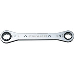 STAHLWILLE 25 Series Ratchet Ring Spanner, 16 x 18mm, Metric, 205 mm Overall, No