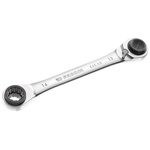 Facom Ratchet Ring Spanner, 12 x 14mm, Metric, Double Ended, 190 mm Overall