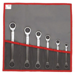 Facom Ratcheting Wrench Set, 8mm, Metric, Double Ended
