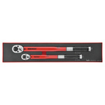 Teng Tools Click Torque Wrench, 20 → 110 Nm, 40 → 210 Nm, 1/2 in, 3/8 in Drive, Square Drive - RS