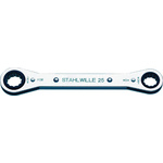 STAHLWILLE 25aN Series Ratchet Ring Spanner, 8 x 11mm, Imperial, Height Safe, 109 mm Overall, No