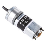 RS PRO Brushed Geared DC Geared Motor, 1.5 W, 12 V dc, 24 mNm, 1675 rpm, 4mm Shaft Diameter