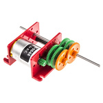 RS PRO Brushed Geared DC Geared Motor, 1.6 W, 3 V dc, 5 mNm, 1 → 2300 rpm, 2mm Shaft Diameter