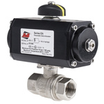 RS PRO Pneumatic 2 port Ball Valve with Pneumatic Actuator - Double Acting, 3 → 10bar Operating Pressure