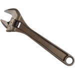 Bahco Adjustable Spanner, 205 mm Overall, 27mm Jaw Capacity, Metal Handle