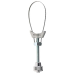 Facom Strap Wrench, 260 mm Overall, 105mm Jaw Capacity, Metal Handle