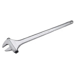 Bahco Adjustable Spanner, 750 mm Overall, 77mm Jaw Capacity, Metal Handle