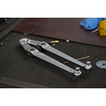Facom Adjustable Spanner, 245 mm Overall, 100mm Jaw Capacity, Metal Handle