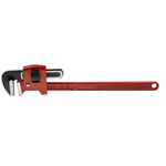 Ega-Master Pipe Wrench, 609.6 mm Overall, 50.08mm Jaw Capacity, Metal Handle