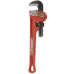 Ega-Master Pipe Wrench, 254.0 mm Overall, 25.4mm Jaw Capacity, Metal Handle