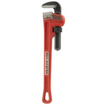 Ega-Master Pipe Wrench, 457.2 mm Overall, 50.08mm Jaw Capacity, Metal Handle