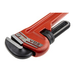 Ega-Master Pipe Wrench, 609.6 mm Overall, 76.2mm Jaw Capacity, Metal Handle