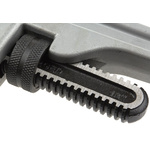 Ega-Master Pipe Wrench, 457.2 mm Overall, 50.08mm Jaw Capacity, Metal Handle