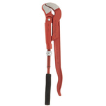 Ega-Master Pipe Wrench, 330.0 mm Overall, 25.4mm Jaw Capacity, Metal Handle