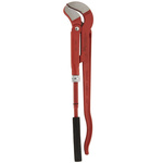 Ega-Master Pipe Wrench, 425.0 mm Overall, 25.4mm Jaw Capacity, Metal Handle