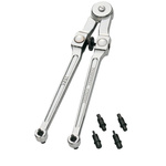 SAM Adjustable Spanner, 250 mm Overall, Hook Handle