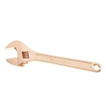 Facom Adjustable Spanner, 150 mm Overall, 18mm Jaw Capacity, Metal Handle, Non-Sparking