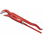 Facom Pipe Wrench, 450 mm Overall, 49mm Jaw Capacity, Metal Handle